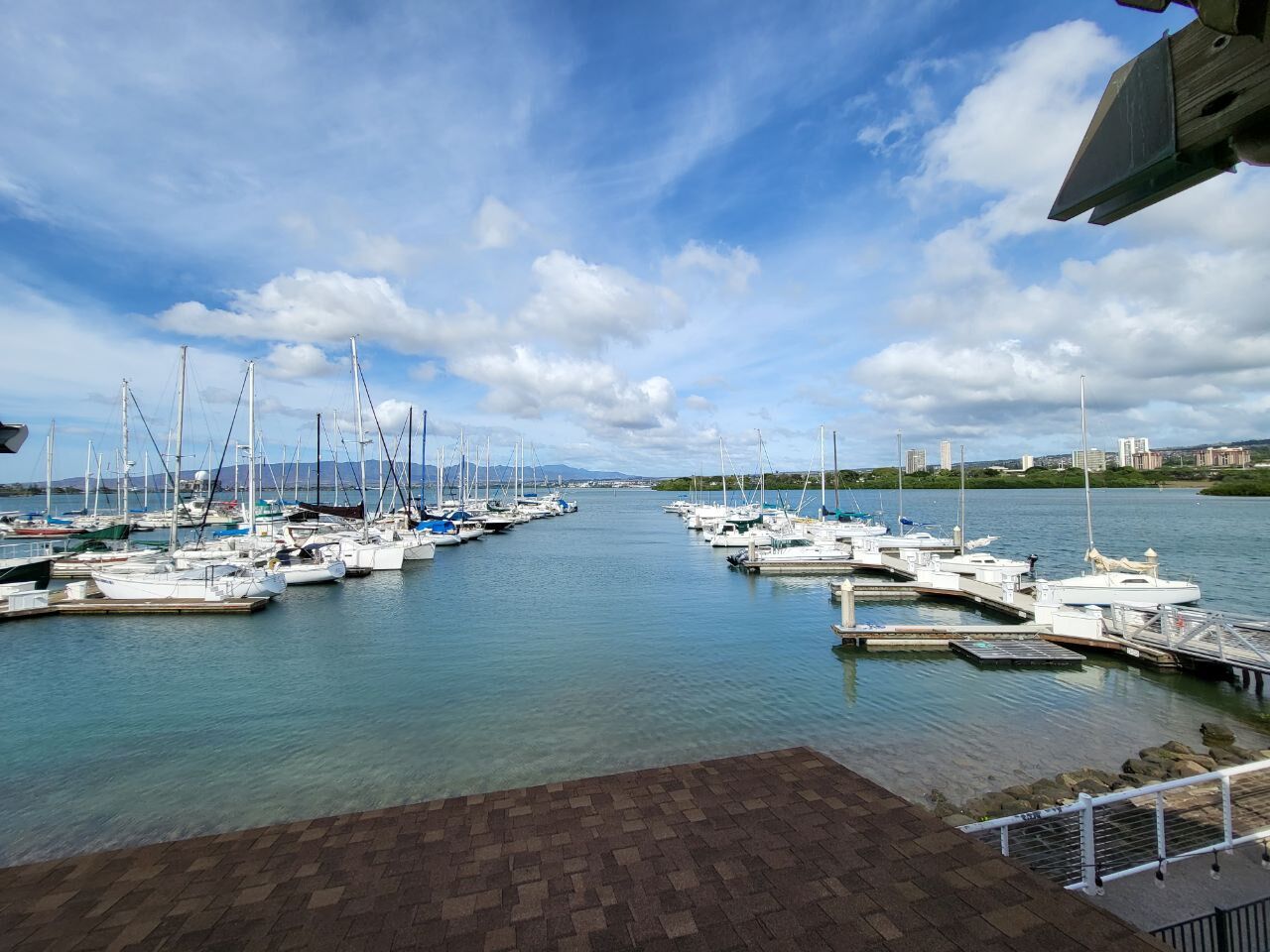 Pearl Harbor Boat Harbor from Restaurant 604