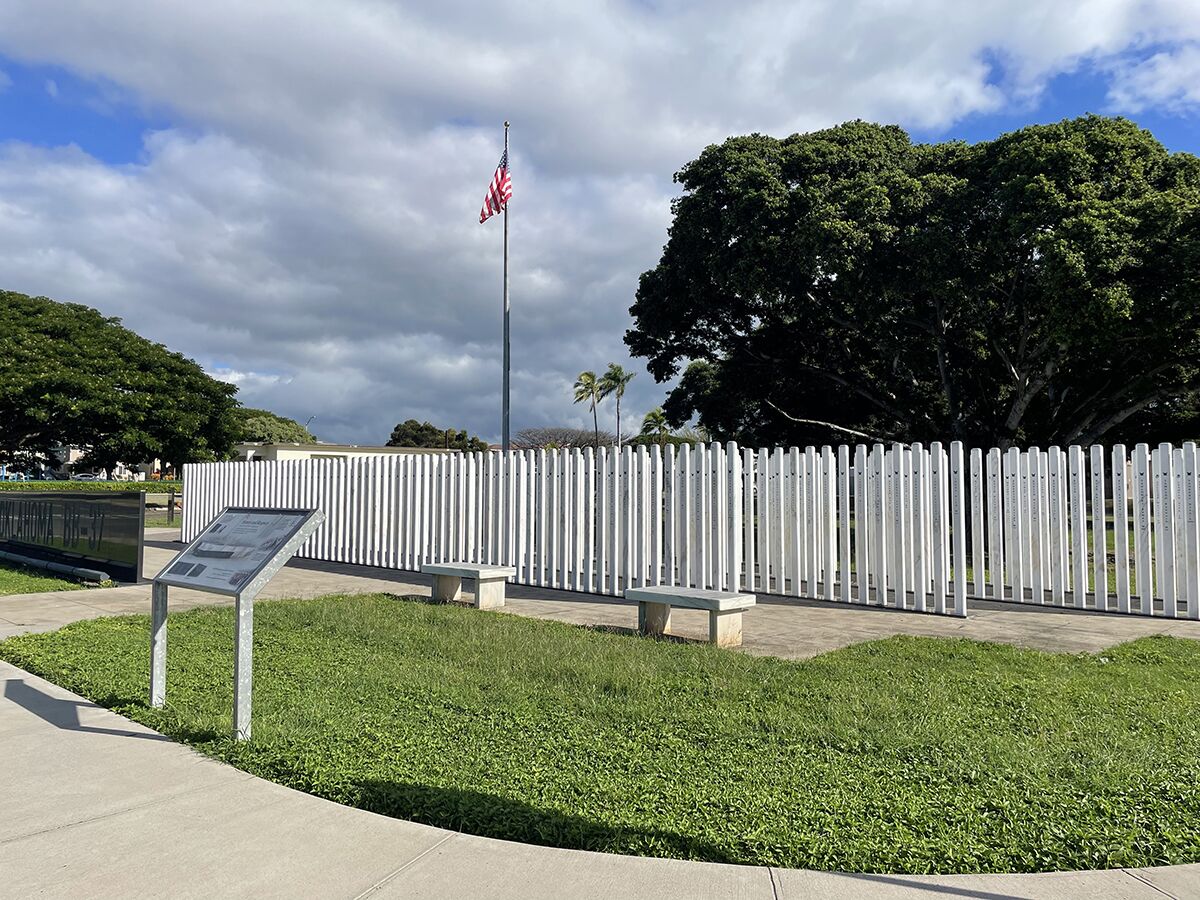 USS Oklahoma Memorial on Ford Island.